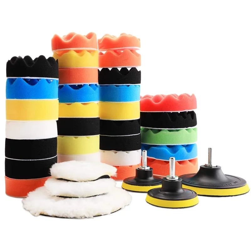 39 Pcs Car Care Polishing Pads Kit Polishing and Waxing Set