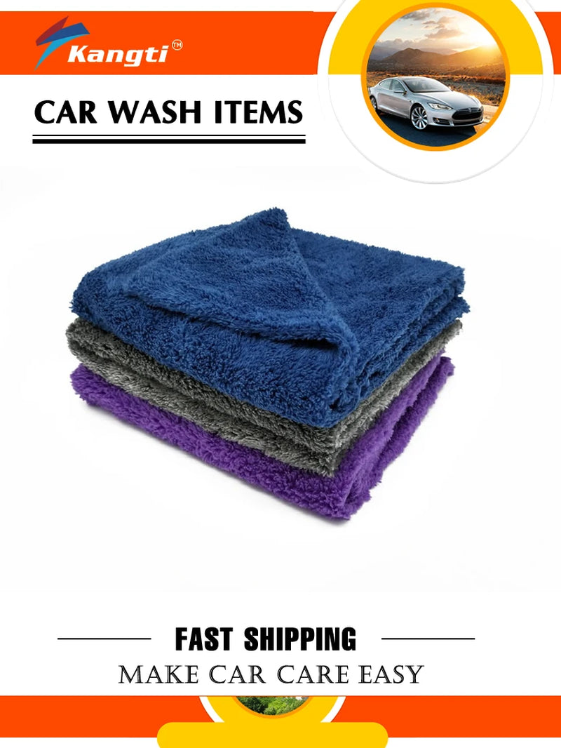 40 X 40Cm Microfiber Towel Car Microfiber Cloth Wash Towel Microfiber Cleaning Cloth Car Wash Drying Towel Auto Detailing