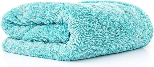 - the Liquid8R - Absorbent 70/30 Blend Microfiber Drying Towel for Cars, Trucks, Suvs, Safe for Detailing + Scratch Free, Twist Loop, 1100Gsm, 25In X 36In, Aqua Blue