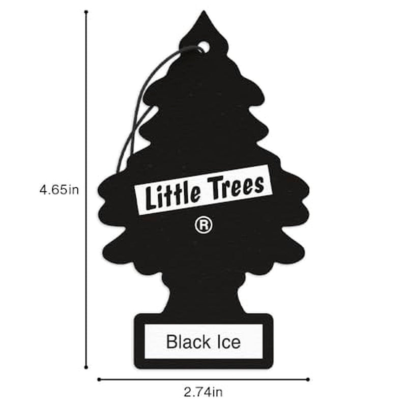 Car Air Freshener | Hanging Tree Provides Long Lasting Scent for Auto and Home | Black Ice, 24 Air Fresheners